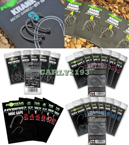 New korda carp fishing - new, hooks