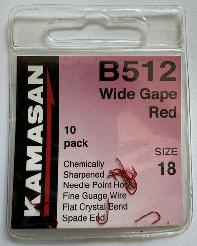 Kamasan b512 wide gape red - b512,