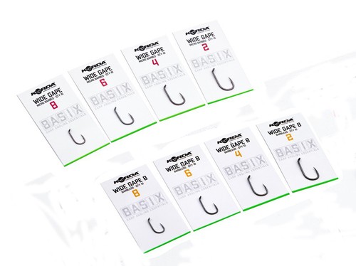 Korda basix wide gape hooks - korda,