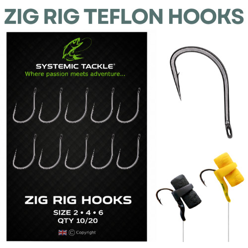 Zig rig hooks carp fishing - zig,