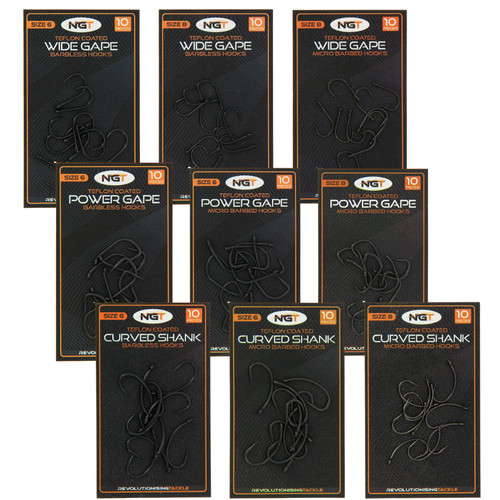 Ngt carp hooks teflon - ngt,