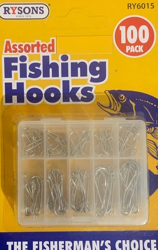 Fishing hooks barb eyed - fishing,