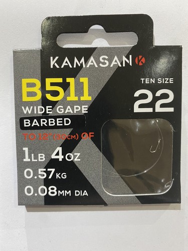 Kamasan b511 wide gape hooks - b511,
