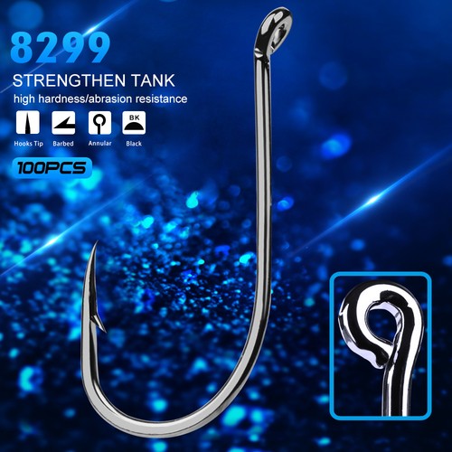 Pack 100 sea fishing hooks - pack, of