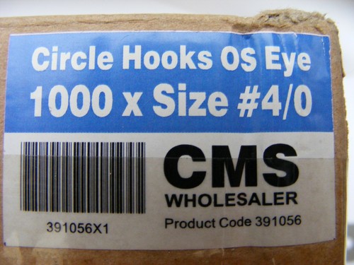 Cms barbed circle hooks offset - barbed,