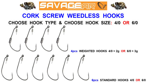 Savage gear corkscrew weedless - corkscrew,